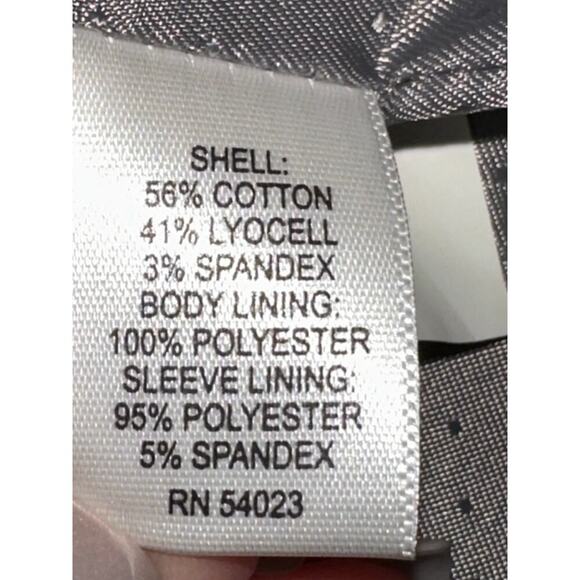 Banana Republic Blazer Single Button Classic Office Work Career Black 8 - Picture 6 of 9